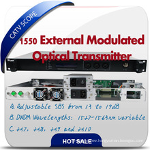 Hfc Network 1550nm Fiber Optical Transmitter Externally Modulated Transmitter